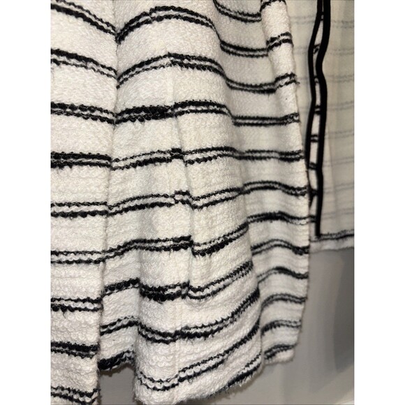 Women’s Lou & Grey Soft Textured Blazer Black & White Size XL EUC Shawl Collar - Picture 5 of 10